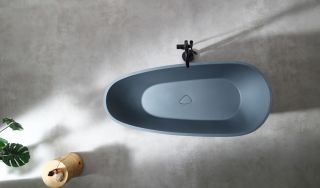 Ванна из искусственного камня ABBER Dortmund AM9911G 170x75см серый